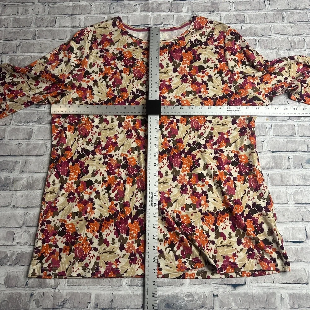 EUC Croft & Barrow Multicolor Floral Blouse Size 1X - Picture 15 of 16